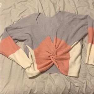 Hayden Los Angeles Tri Color Large Sweater